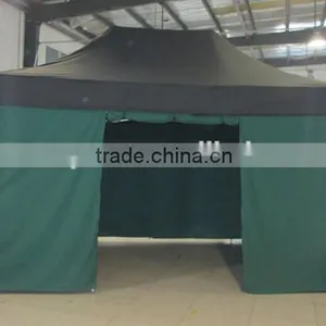 3m X4.5m Small Hexagon Folding Gazebo With Window and Door Walls thumbnail-2