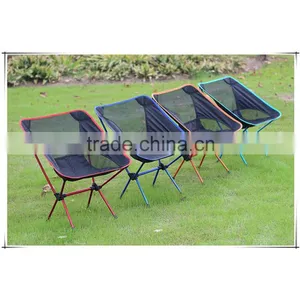 Folding Fishing Chair Yellow Red Blue Cheap Outdoor Adult Folding Half Moon Chair thumbnail-6