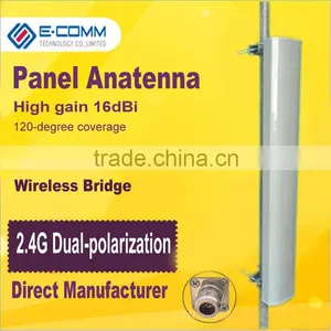 2300-2700MHz High-gain16dBi Dual Polarization Directional Mimo Antenna With N Double Female for Wireless WIFI 120 Degrees thumbnail-1