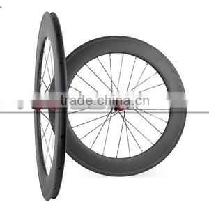 Velosa 700C 88mm Road Wheel Carbon Fiber Cycle Wheels for Road Bike Carbon Wheelset Hot Sale Novatec 271 thumbnail-4