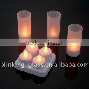 Led Rechargeable Candles - 4pcs/set thumbnail-1