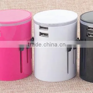 (110128) Best Promotional Gift International Universal Travel Adapter With Usb Port Quality Choice thumbnail-3