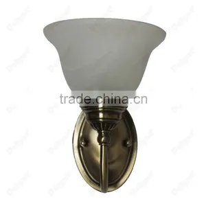 High Quality Antique Brass Glass Wall Light thumbnail-1