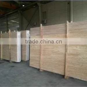 Classic Light Travertine and Mable Type Yellow Travertine Tiles Quality Choice thumbnail-1