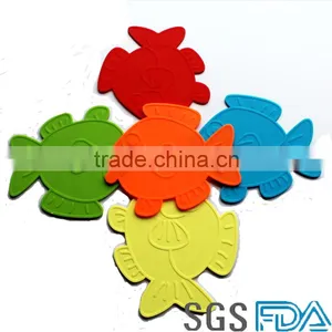 Wholesale Nonstick Silicon Placemat Fish Shape Cartoon Placemats thumbnail-1