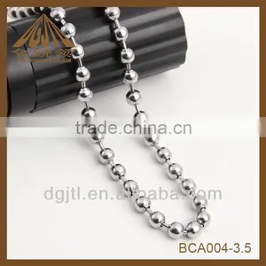 Fashion Stainless Steel Bead Chain in Bulk Wholesale thumbnail-1
