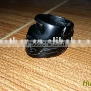 Traditional Handmade OX Horn FuHao Ring On The Thumb Customize Thumb Ring thumbnail-1