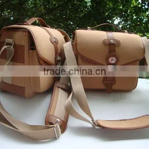 2016vintage Style Laptop Bag pu Leather Camera Bag Cross Body Bag Travel Shoulder Messenger Bag thumbnail-1