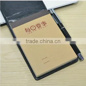 Fashion Business Hot Sale Embossed Custom Leather Notepad Holder thumbnail-5