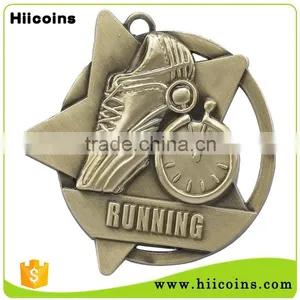 Wholesale Manufacturer Metal Running Award Coin Medal thumbnail-2