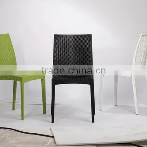 High Quality Dining Room PP Plastic Rattan Chair thumbnail-5