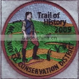 Cheap Custom Promotion Round Shape Embroidered Patches for Clothing thumbnail-3
