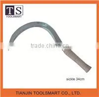 Steel Grass Tooth Sickle 34cm With Wooden Handle on Hot Sale thumbnail-1