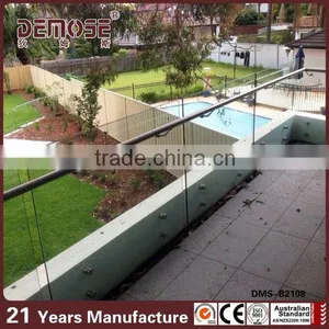 Balcony Design Glass Railing/balustrade/stainless Steel Handrail thumbnail-1