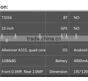 10.1 Inch Android Tablet Pc, Android Tablet Without Sim Card thumbnail-3