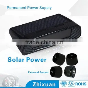 Solar Power Car Tyre Tpms With External Cap Sensor Tire Pressure Gauge thumbnail-1