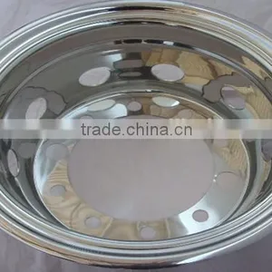 22.5 Inch Rear Stainless Steel Enjoliveur Camion for Truck/bus thumbnail-1