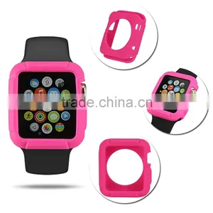 2015 Hot Selling Factory Price High Quality Colorful Design Waterproof Protective Case Cover for Apple Watch 38mm&42mm Accessory thumbnail-3