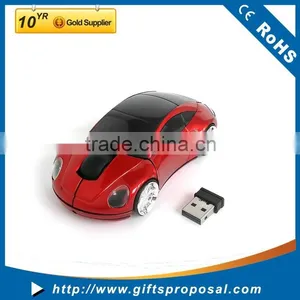 Red Car Shape Wireless 3 Buttons 1000DPI 2.4GHz Optical Mouse USB Computer Mouse for PC Laptop thumbnail-2