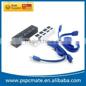 Computer 4 Ports 3.0 High Speed USB Hub With Swith Button thumbnail-1
