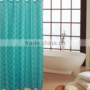 Letter Printed Fresh Style Polyester Mildew Resistant Shower Curtain thumbnail-5