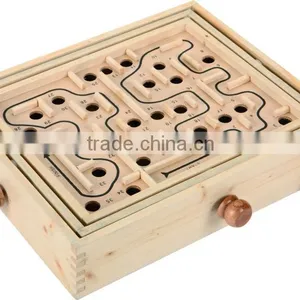 Hot Selling Wooden Labyrinth Ball Game With 3 Size thumbnail-1