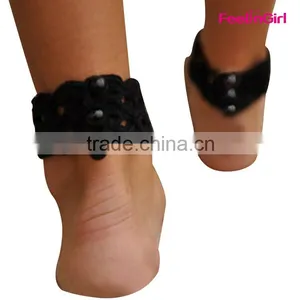 Indian Crochet Flower Barefoot Wrap Sandals Ankle Bracelet Jewelry thumbnail-5