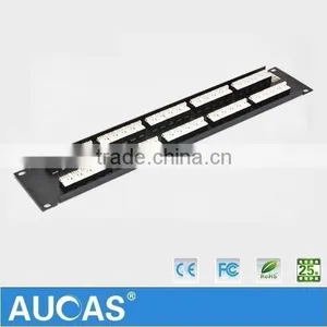 Aucas Taiwan Brand RJ11 Communication Cable Patch Panel 50 Port For Telephone Cable Hot Price thumbnail-5