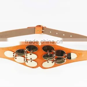 Hot Sale Women's PU Fashion Girls Dresses Belt With Shiny Metal Accessories for Dress thumbnail-2