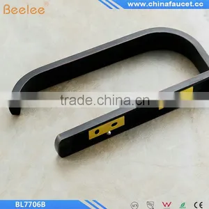 Black Oil Rubbed Bronze Half Open Toilet Roll Paper Rail Holder Wall Mounted Brass Toilet Tissue thumbnail-4