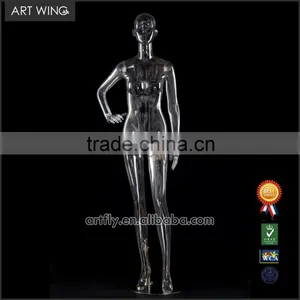 Female Clear Plastic Manneuqin, Transparent Lingerie Mannequin thumbnail-3