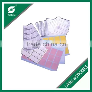 WHOLESALE 80GSM CUSTOMIZED ART PAPER LABEL STICKERS FOR APPAREL thumbnail-1