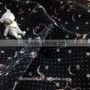 Fashion Kint Spray Printed Flocking Fabrics for India Market thumbnail-1