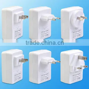 Wholesale 5V 4.8A ,4 Usb Power Mobile Adapter Travel Charger With Changeable Plug thumbnail-6