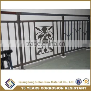 Ornamental Elegant Wrought Iron Galvanized Balcony Railing With Different Kind of Pattern thumbnail-1