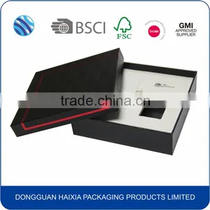 Customized Paperboard Pen Packaging Box With Velvet Insert thumbnail-1