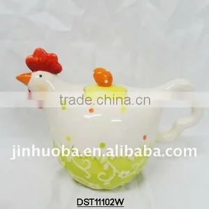 Hotsell Custom Ceramic Chicken Coin Box JHBDST11102W thumbnail-1