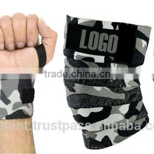 Gery Camo Knee Wraps Ci-2506-10, Weight Lifting Lifter Knee Wraps, thumbnail-1