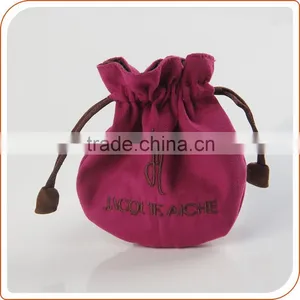 Double Drawstring Pouch With Custom Printed Logo Small Jewellery Bag thumbnail-1