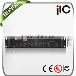 ITC T-60BU Series 60W 120W 240W Involving Mic Input PA Mixing Amplifier With USB thumbnail-1