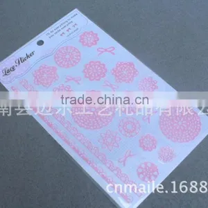 High Quality Les Decoration Self-adhesive Lace Sticker thumbnail-1