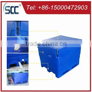 Fish Carrier Cooler for Storage, Extra-large Insulated Fish Bin, Plastic Container for Holding Fish thumbnail-3