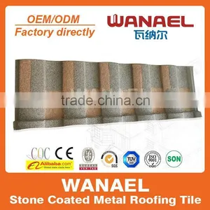 Wanael Fireproof/fire-resistant Stone Coated Metal Roof Tile/roof Gardening thumbnail-1