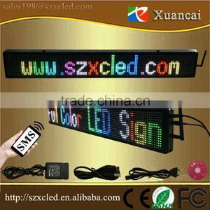 P6-16x128RGB Supply 5V/12V Double Line Programmble Full Color Led Sign With Wireless SMS and Computer Software USB Control thumbnail-5