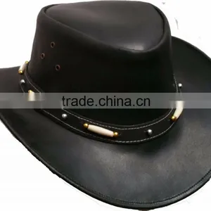 Australian Style Leather Western Hat Cowboy Hat thumbnail-1