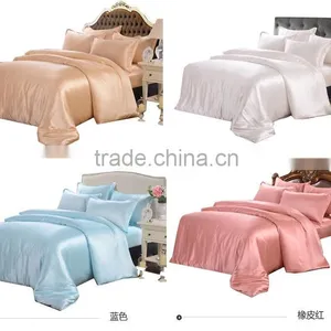 Silk Plain Bedding Sets thumbnail-1