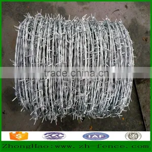 Hot Dipped Galvanized and PVC Coated Barb Wire High Security Fence thumbnail-4