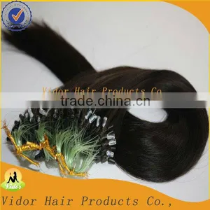Factory Wholesale Price Remy Virgin Brazilian Micro Ring Hair Extensions thumbnail-1