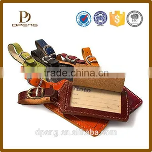 Made in China OEM Factory Genuine Leather Tag Baggage Tag thumbnail-2