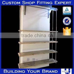 Countertop Wooden Wall Mounted Retail Display Shelving Units thumbnail-1